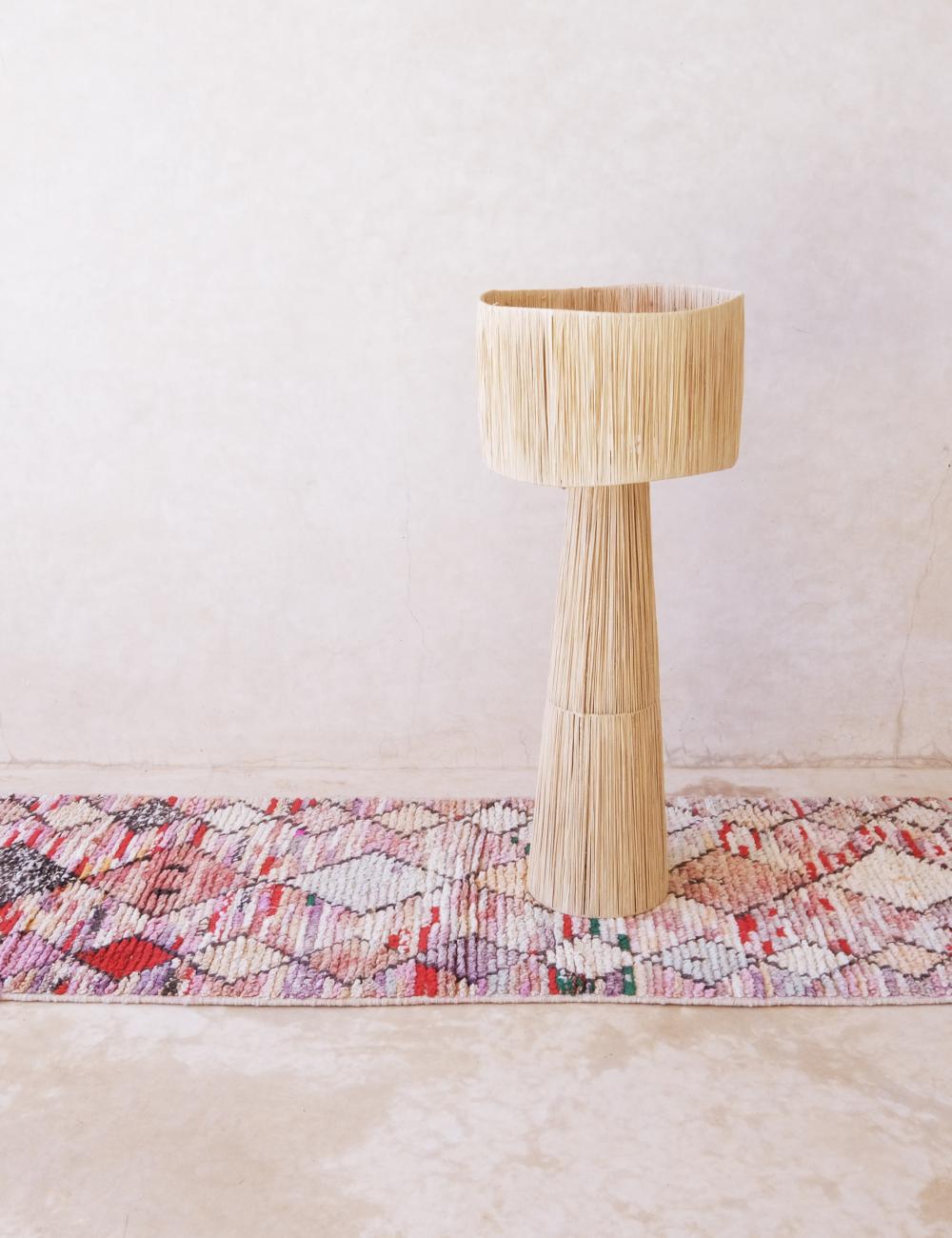 Moroccan Neutral Runner Rug 9.7 x 2.3 ft / 295 x 70 cm