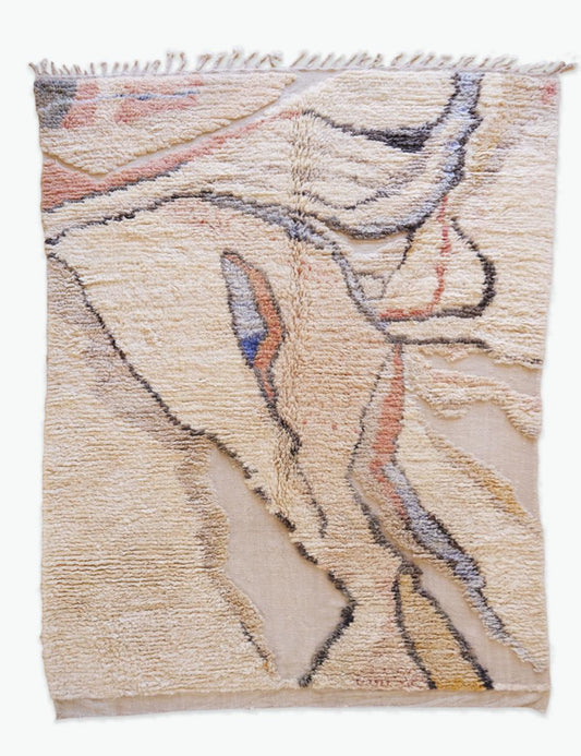 Neutral Art Rug 11.6 x 8.2 ft / 353 x 250 cm