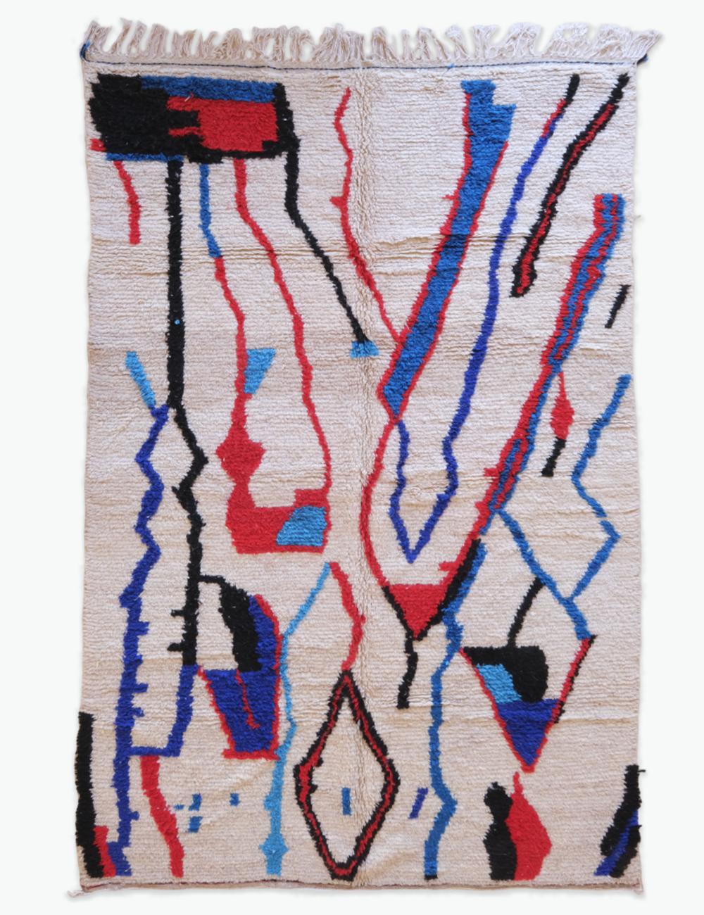 Red and Blue Rug 9.8 x 6.2 ft / 300 x 191 cm
