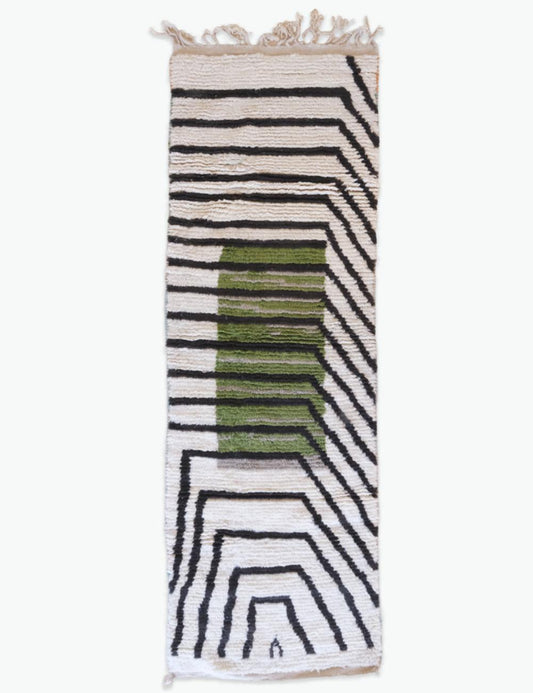 Modern Hallway Rug 12.1 x 4.2 ft / 370 x 129 cm