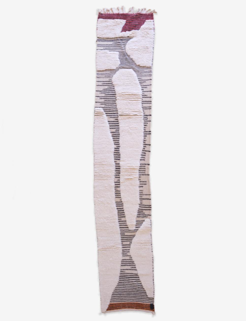 Contemporary Moroccan Runner Rug 11.7 x 2 ft / 356 x 63 cm