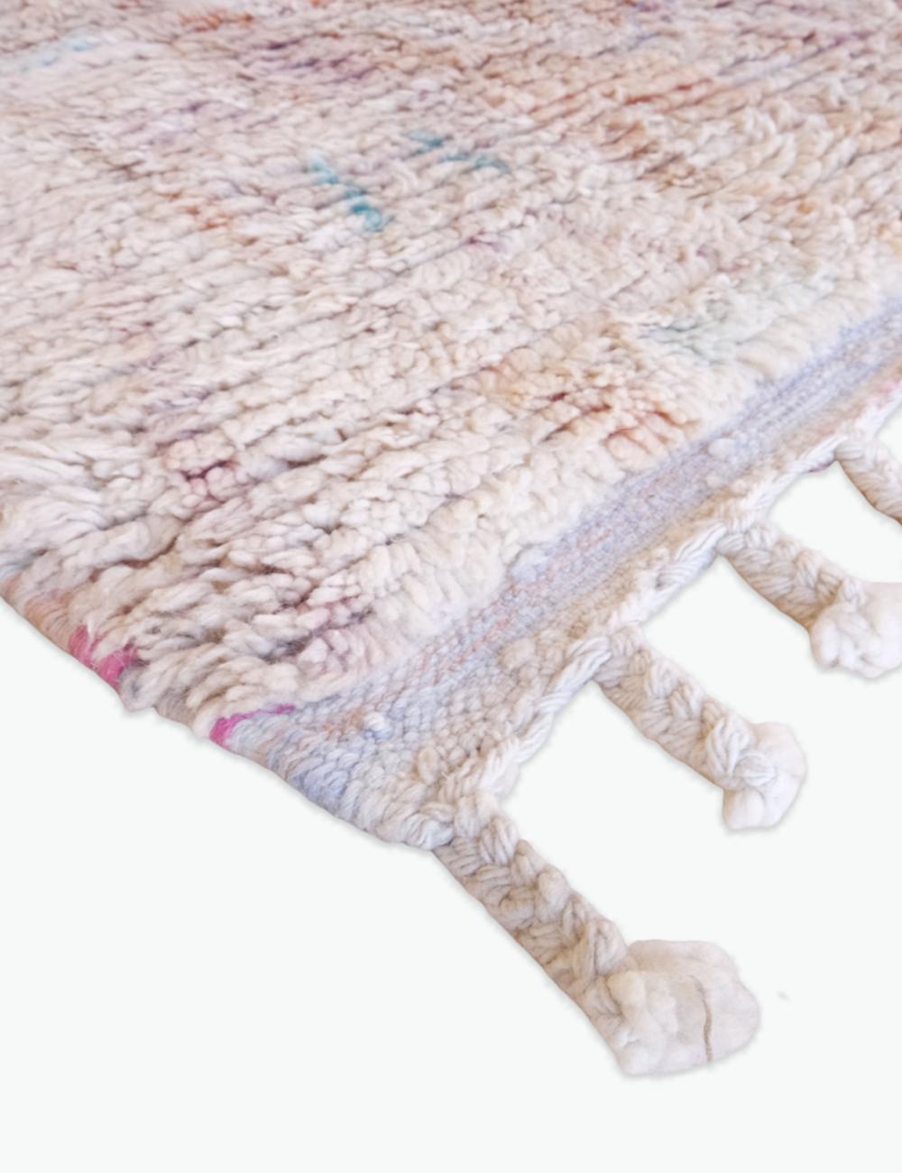 Teal and Neutral Rug 8.6 x 5.3 ft / 263 x 162 cm