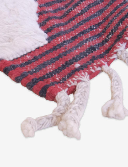 Contemporary Moroccan Runner Rug 11.7 x 2 ft / 356 x 63 cm
