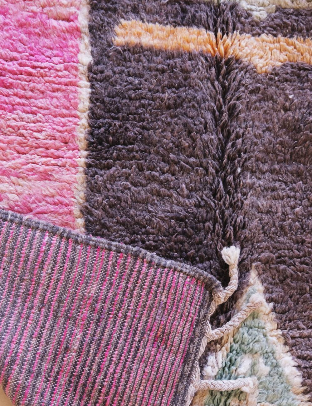 Fuchsia Wool Rug 8.2 x 5.1 ft / 249 x 158 cm