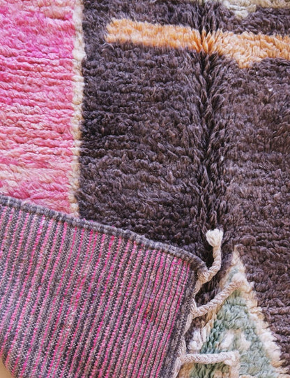 Fuchsia Wool Rug 8.2 x 5.1 ft / 249 x 158 cm