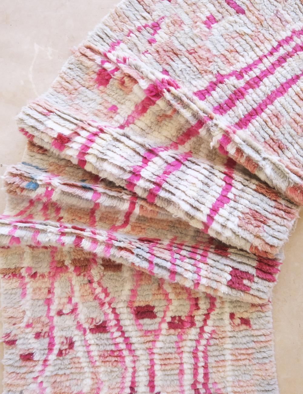 Modern Moroccan Runner Rug 12.8 x 2.7 ft / 391 x 83 cm