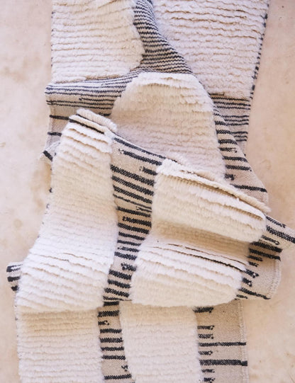 Contemporary Moroccan Runner Rug 11.7 x 2 ft / 356 x 63 cm