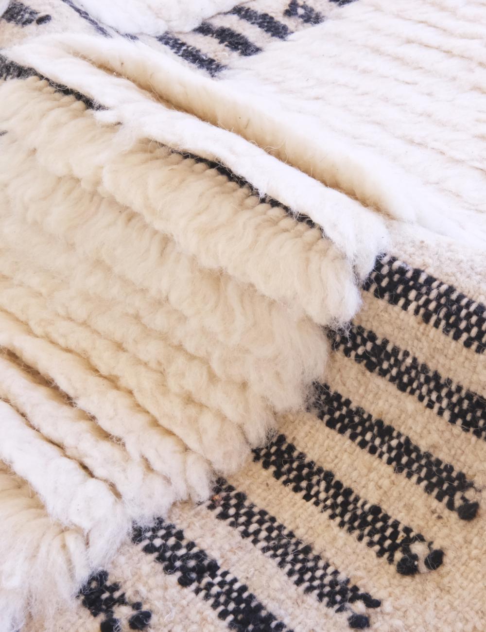 Contemporary Moroccan Runner Rug 11.7 x 2 ft / 356 x 63 cm