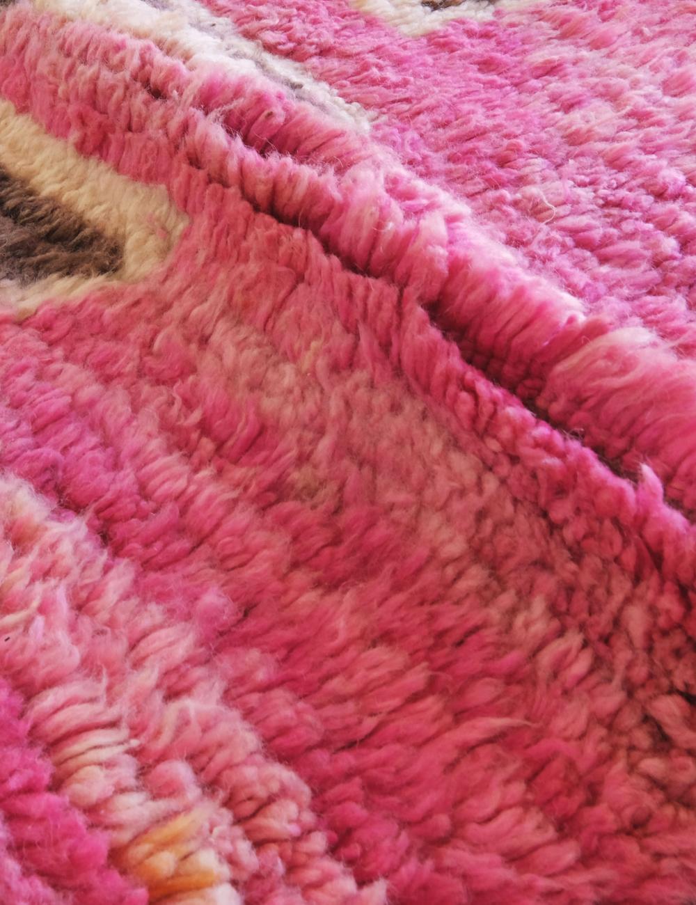 Fuchsia Wool Rug 8.2 x 5.1 ft / 249 x 158 cm