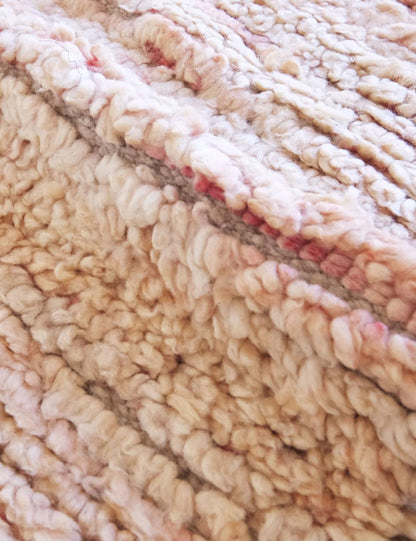 Blush and Sand Area Rug 9 x 5.4 ft / 274 x 167 cm