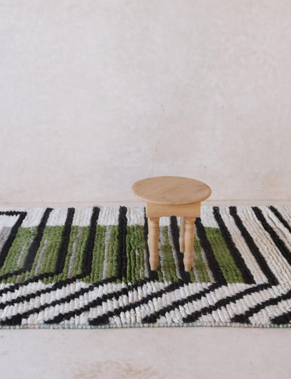 Modern Hallway Rug 12.1 x 4.2 ft / 370 x 129 cm