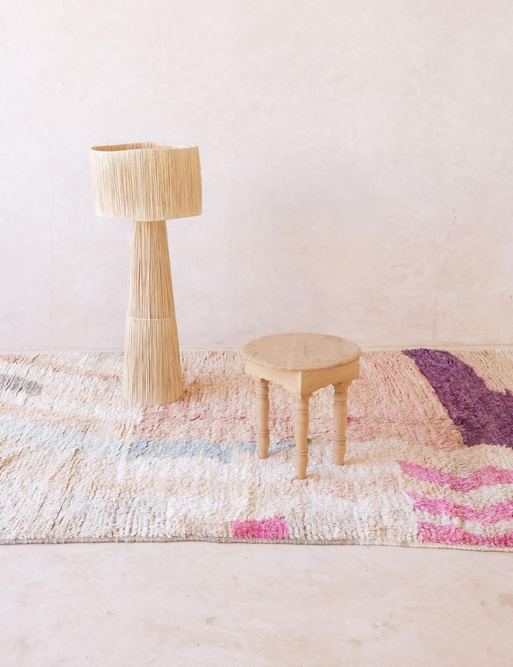 Blush and Sand Area Rug 9 x 5.4 ft / 274 x 167 cm