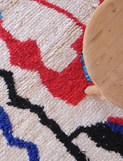 Red and Blue Rug 9.8 x 6.2 ft / 300 x 191 cm