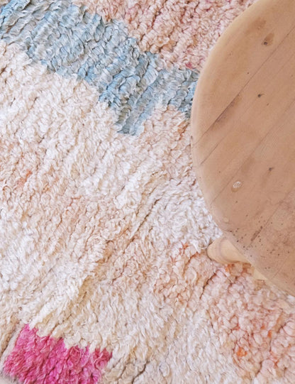 Blush and Sand Area Rug 9 x 5.4 ft / 274 x 167 cm