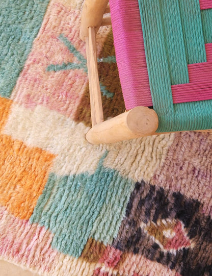 Handwoven Wool Moroccan Rug 9.7 x 6.5 ft / 297 x 200 cm - Surcoma