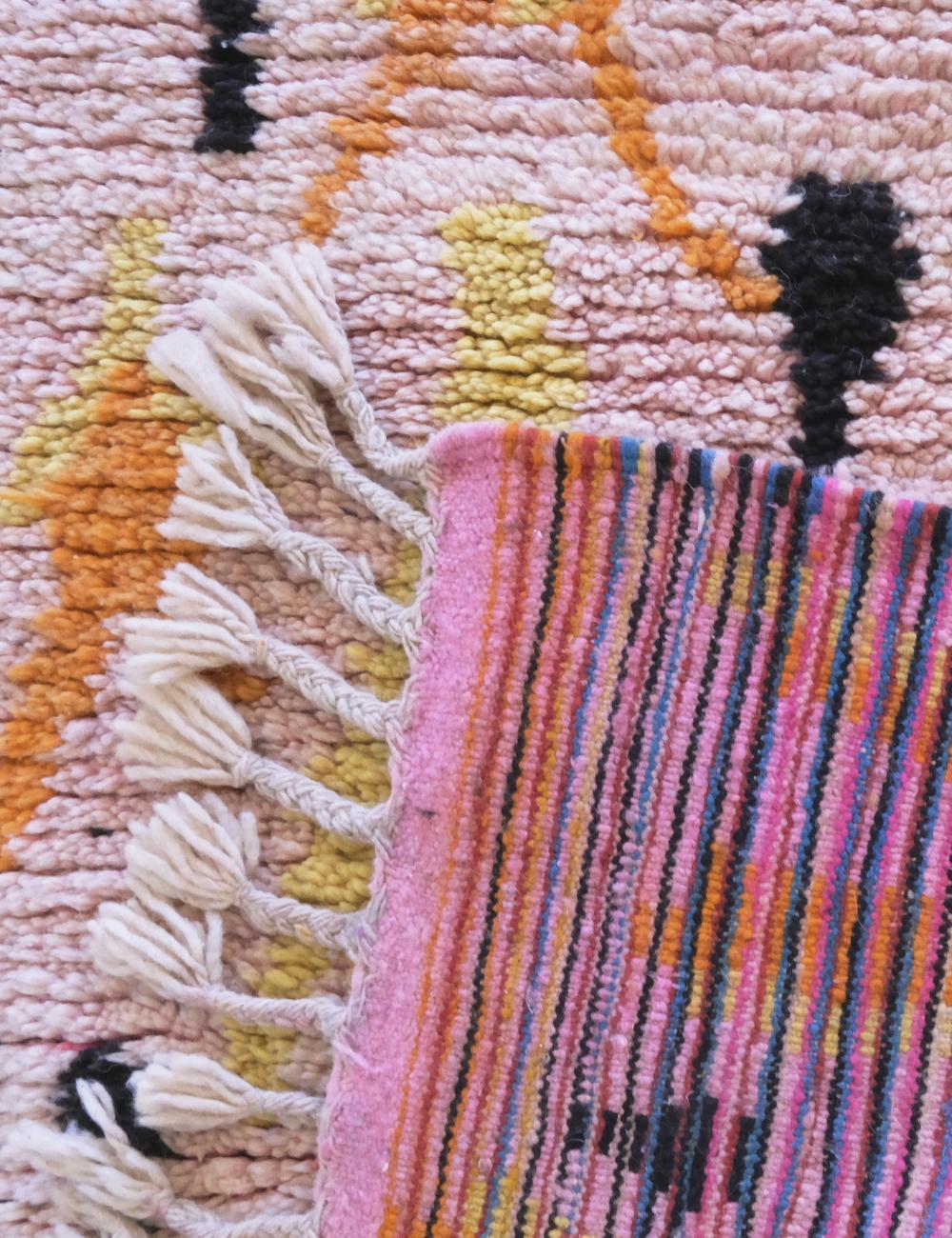 Moroccan Runner Wool Rug 13.4 x 3 ft / 407 x 92 cm