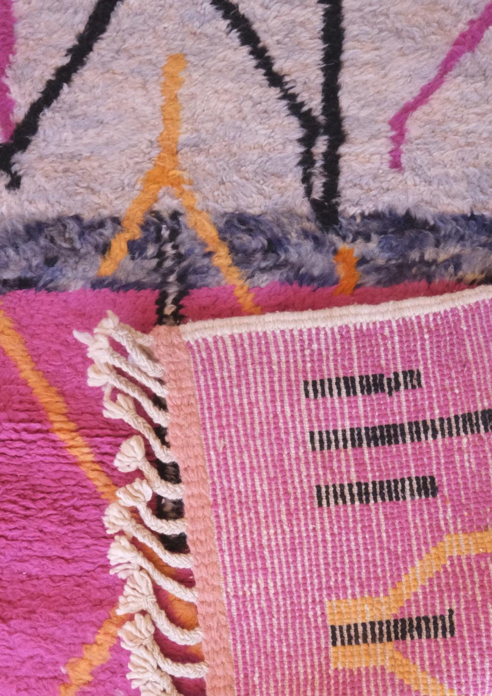 Multicolored Square Moroccan Wool Rug 8.9 x 9 ft / 270 x 276 cm