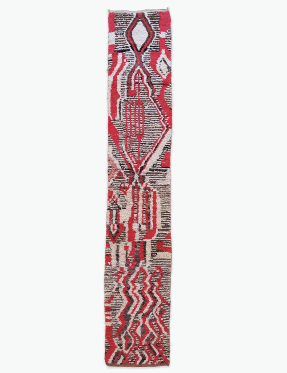 Abstract Hallway Rug 13.5 x 2.5 ft / 410 x 77 cm
