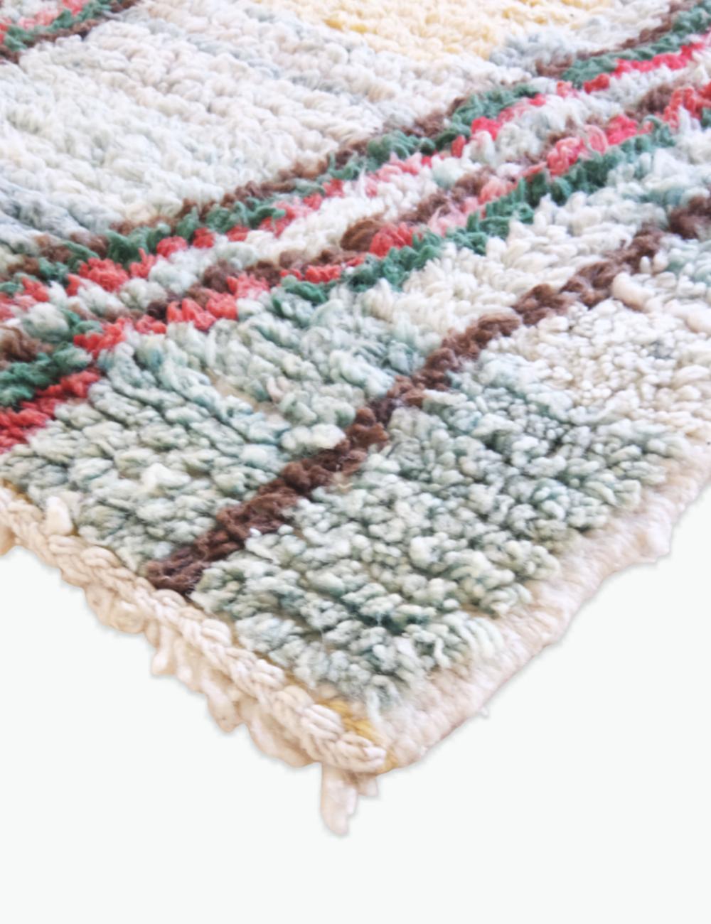Handwoven Wool Runner 12.9 x 2.8 ft / 392 x 86 cm