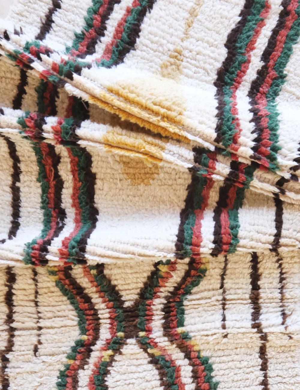 Handwoven Wool Runner 12.9 x 2.8 ft / 392 x 86 cm