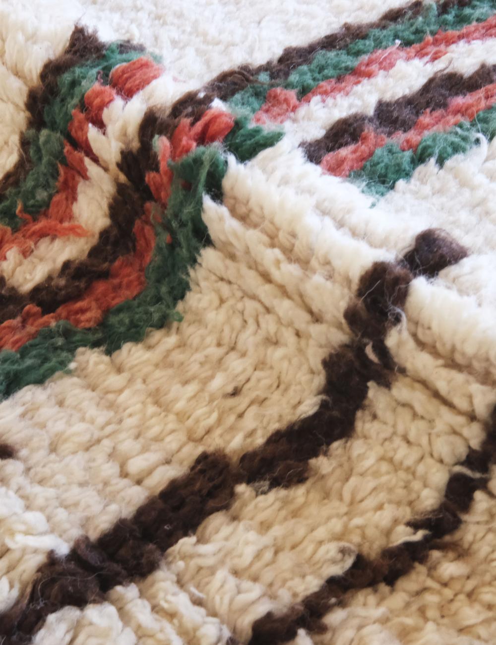 Handwoven Wool Runner 12.9 x 2.8 ft / 392 x 86 cm