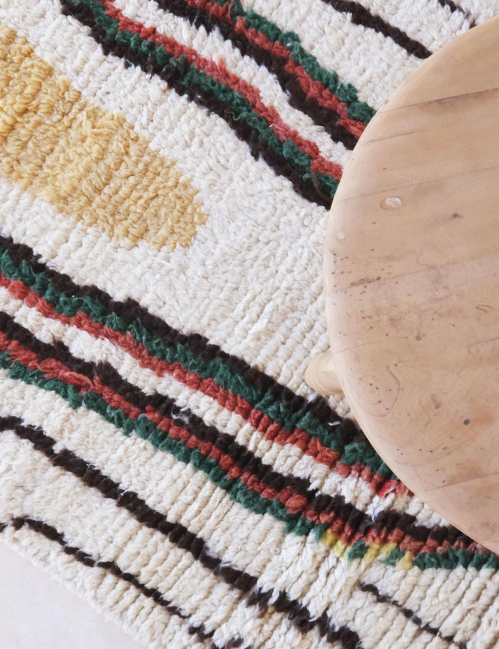 Handwoven Wool Runner 12.9 x 2.8 ft / 392 x 86 cm