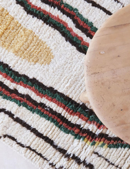 Handwoven Wool Runner 12.9 x 2.8 ft / 392 x 86 cm