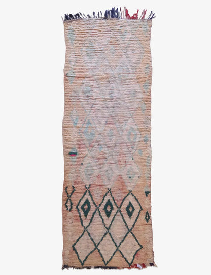 Neutral Moroccan Runner Rug 9.9 x 3.4 ft / 303 x 106 cm - Surcoma