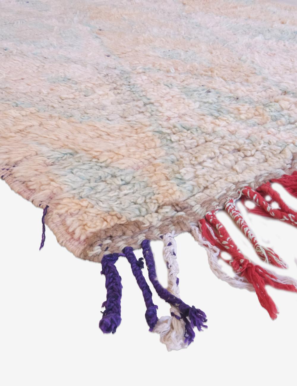 Neutral Moroccan Runner Rug 9.9 x 3.4 ft / 303 x 106 cm
