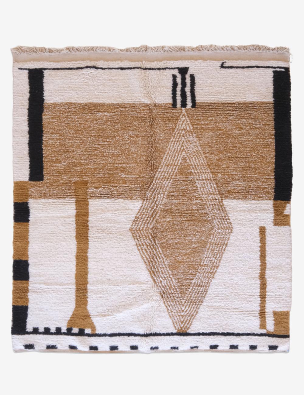 Neutral Moroccan Wool  Rug  - Forma 105