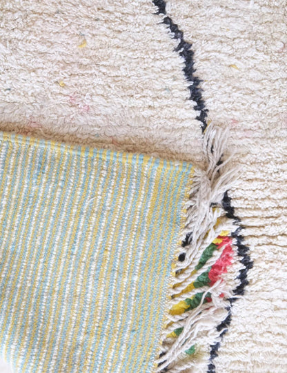 Abstract Moroccan Wool Rug 10.1 x 8.7 ft / 307 x 267 cm - Surcoma