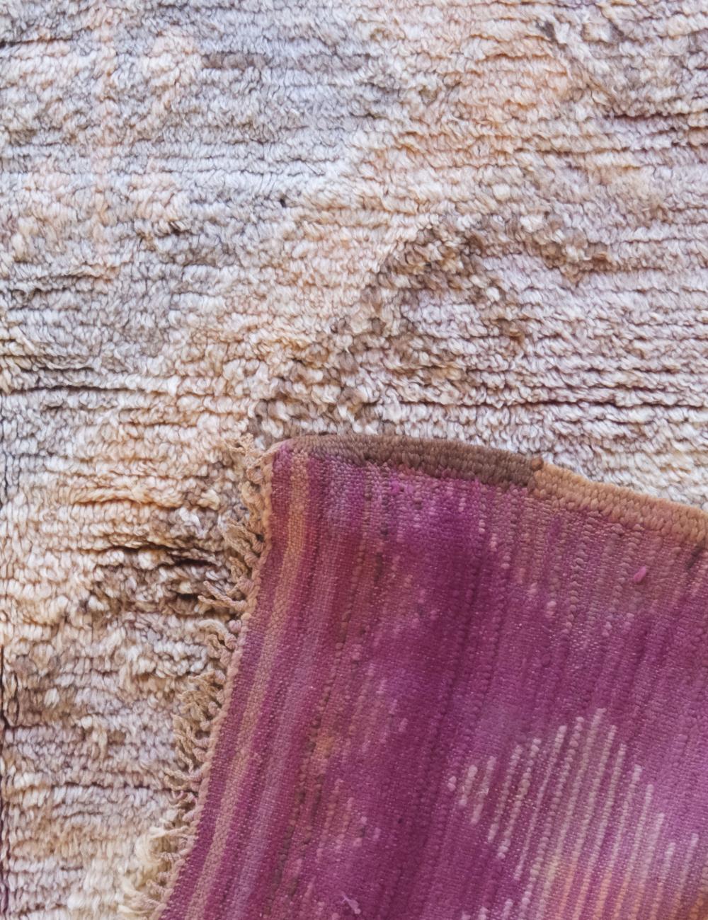 Neutral Moroccan Wool Rug 11.5 x 5.9 ft / 350 x 180 cm