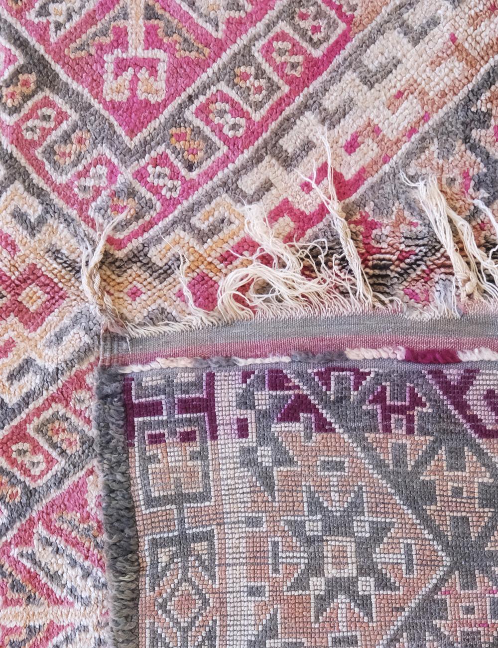 Neutral Moroccan Wool Rug 12.9 x 6 ft / 392 x 185 cm