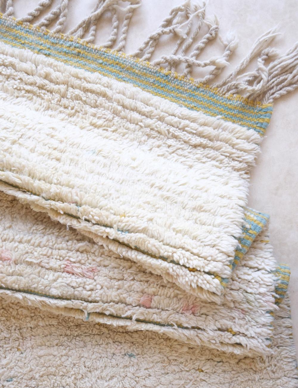 Abstract Moroccan Wool Rug 10.1 x 8.7 ft / 307 x 267 cm