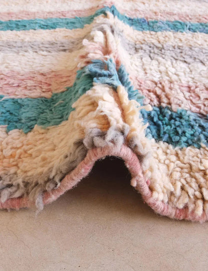 Neutral Moroccan Wool Rug 9.5 x 6.5 ft / 289 x 200 cm - Surcoma