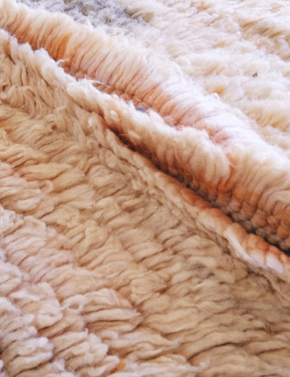 Neutral Moroccan Wool Rug 9.1 x 5.7 ft / 278 x 176 cm