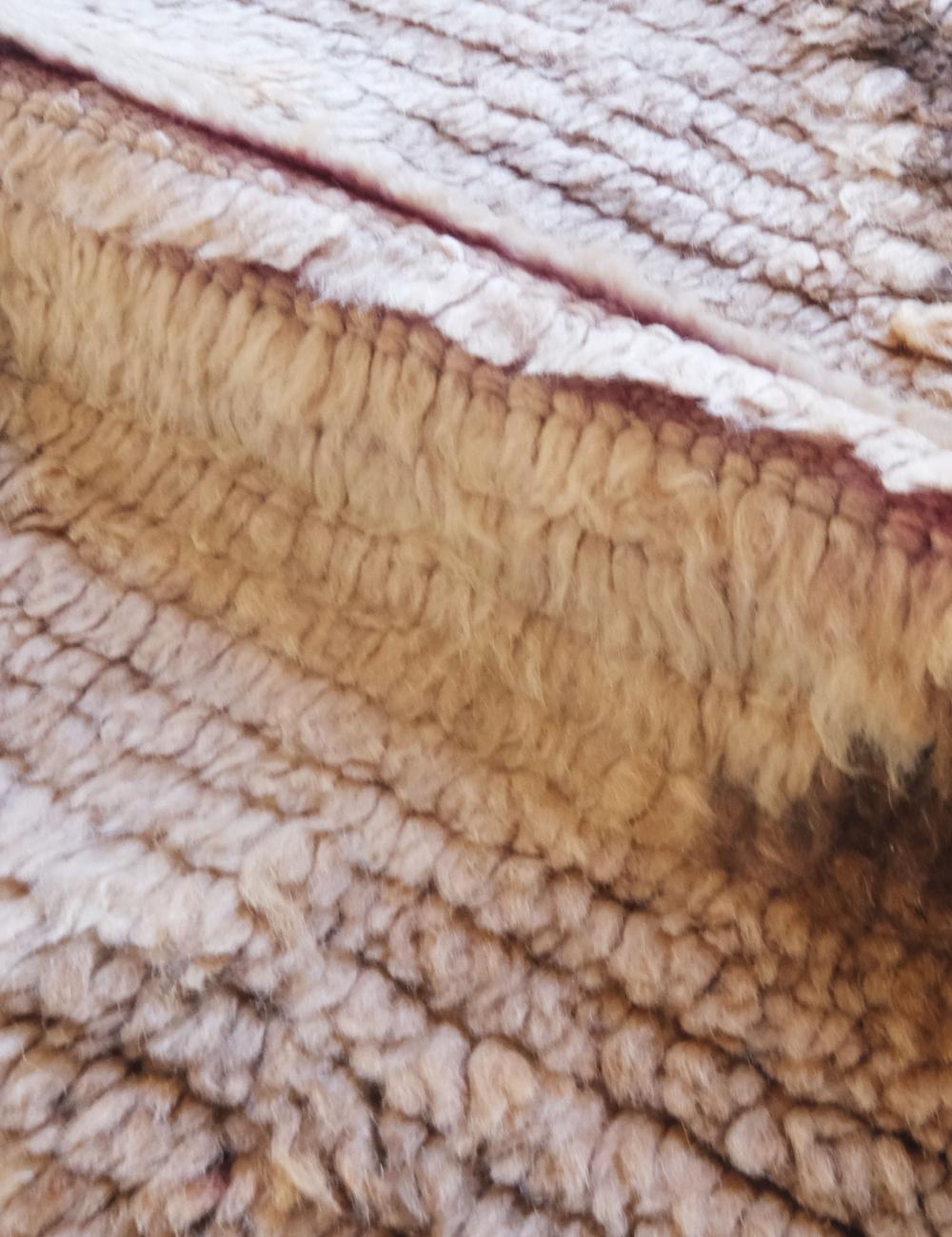 Neutral Moroccan Wool Rug 11.5 x 5.9 ft / 350 x 180 cm