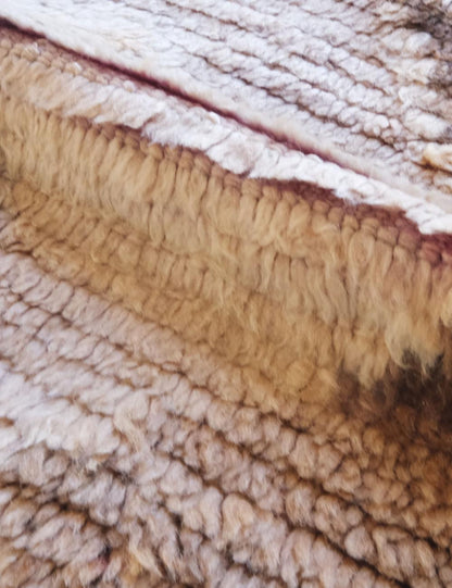 Neutral Moroccan Wool Rug 11.5 x 5.9 ft / 350 x 180 cm