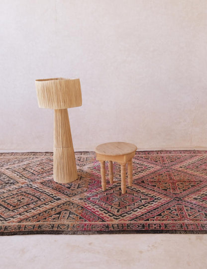 Neutral Moroccan Wool Rug 12.9 x 6 ft / 392 x 185 cm
