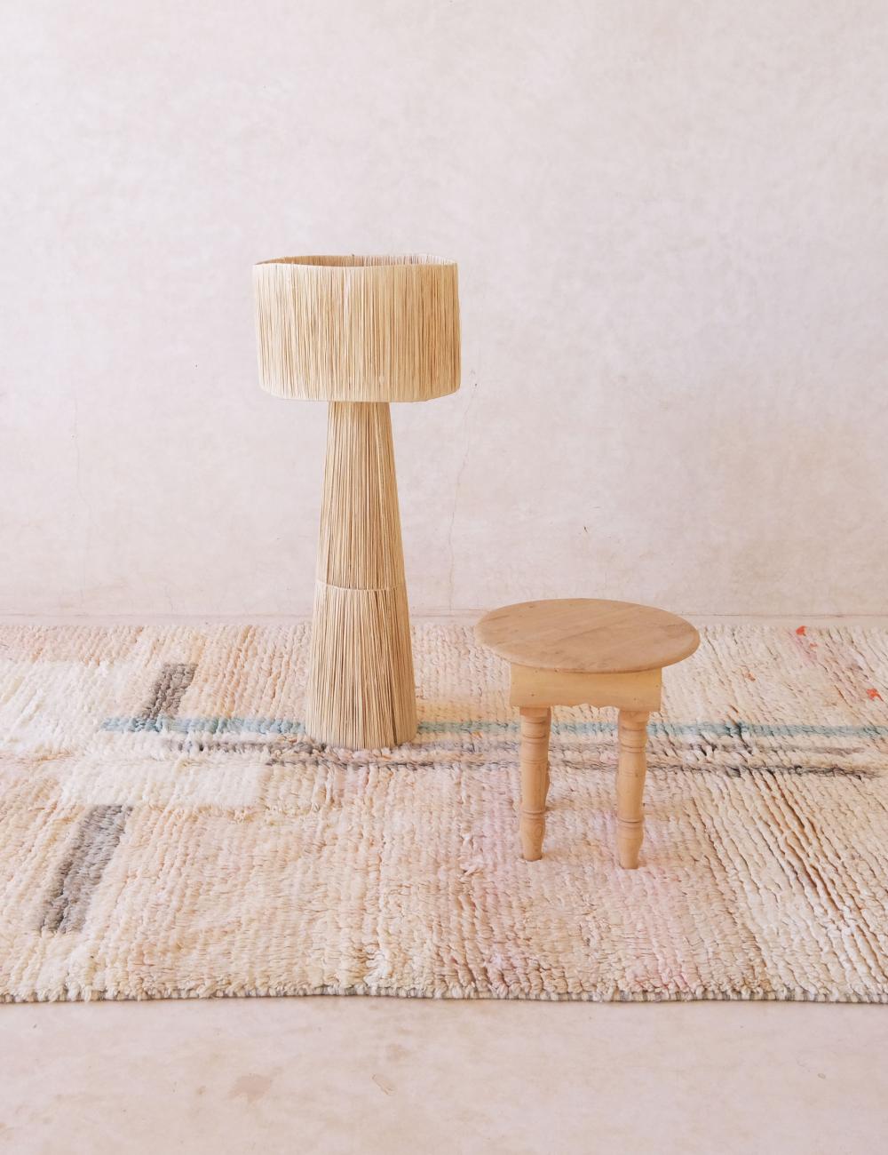 Neutral Moroccan Wool Rug 9.1 x 5.7 ft / 278 x 176 cm