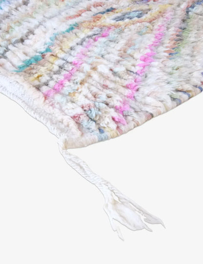 Neutral Pastel Moroccan Runner Rug 10.3 x 2.3 ft / 313 x 71 cm - Surcoma