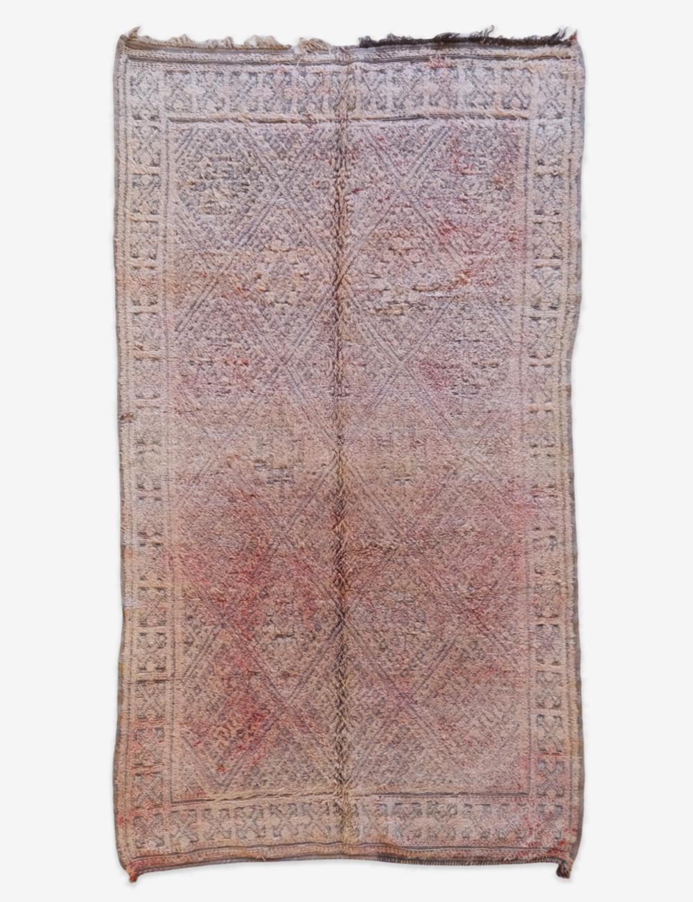 Neutral Vintage Beni MGuild Rug 11.3 x 6 ft / 345 x 183 cm