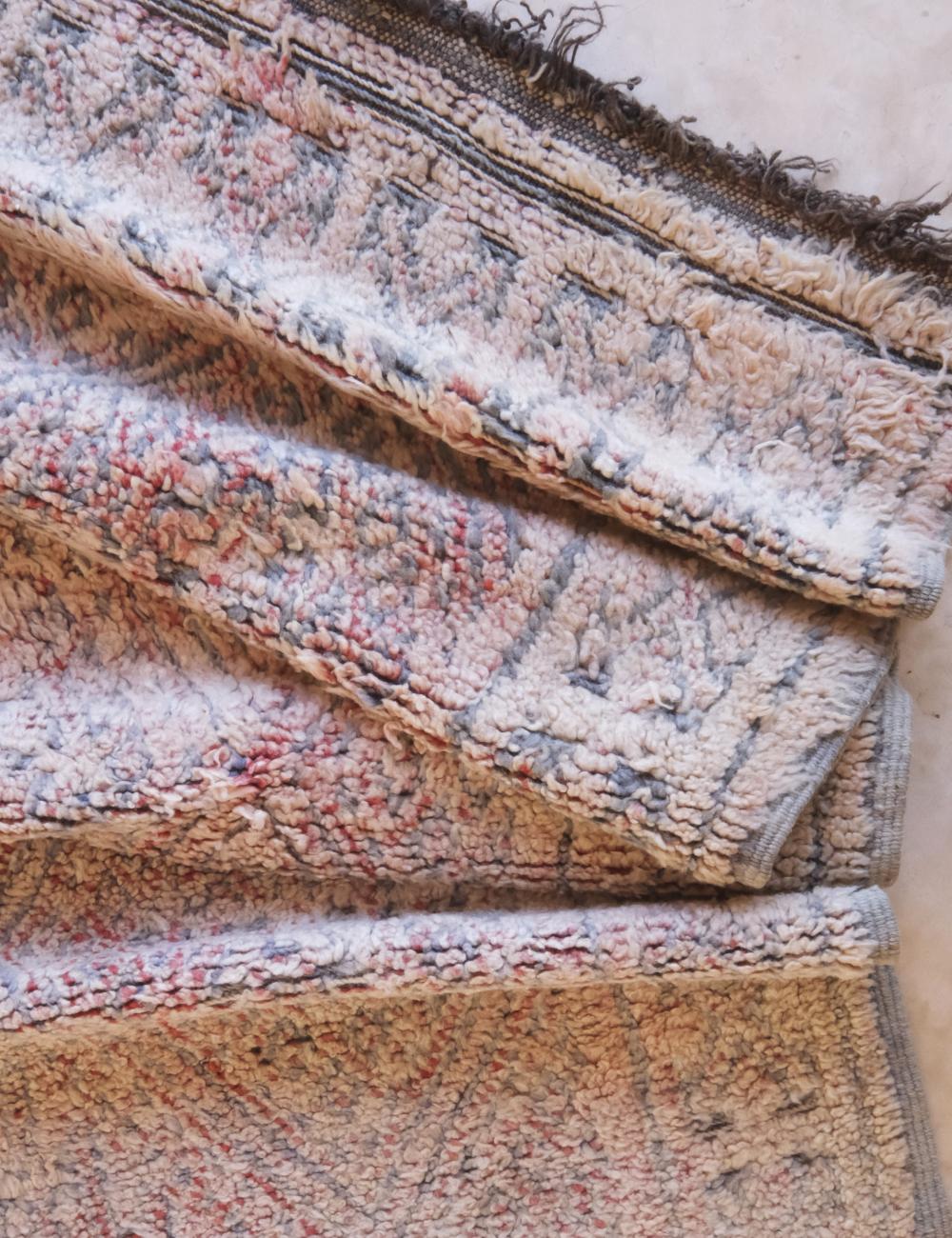 Neutral Vintage Beni MGuild Rug 11.3 x 6 ft / 345 x 183 cm