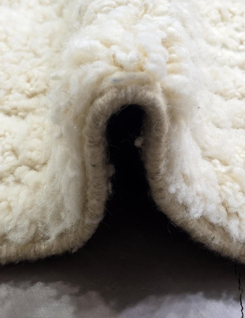 Off-White Moroccan Runner Rug 7 x 2 ft / 214 x 63 cm