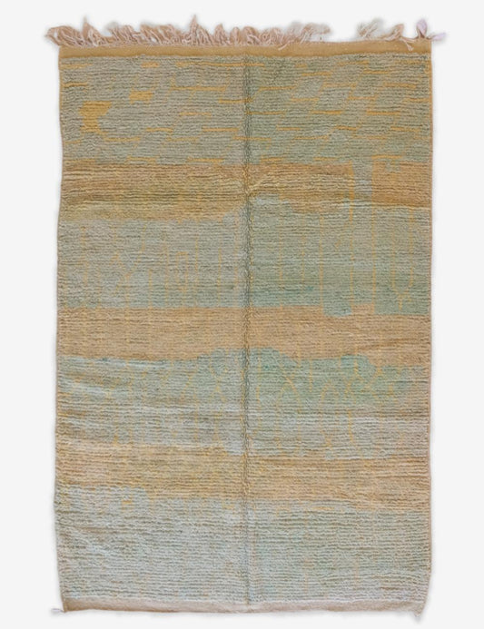 Pastel Green Boujad Moroccan Rug 8.8 x 5.5 ft / 267 x 170 cm