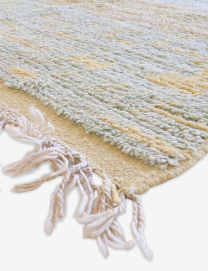 Pastel Green Boujad Moroccan Rug 8.8 x 5.5 ft / 267 x 170 cm - Surcoma