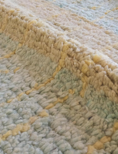 Pastel Green Boujad Moroccan Rug 8.8 x 5.5 ft / 267 x 170 cm - Surcoma
