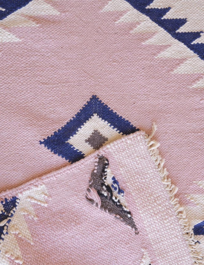 Pink Geometric Moroccan Rug 10.1 x 6.8 ft / 308 x 209 cm - Surcoma
