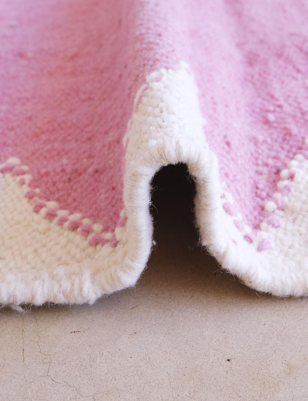 Custom Pink Flatwoven Moroccan Rug