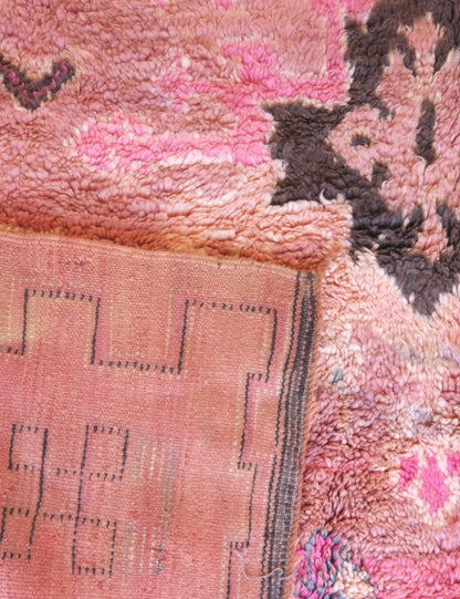 Pink Moroccan Boujad Rug 9.7 x 6.9 ft / 296 x 213 cm - Surcoma